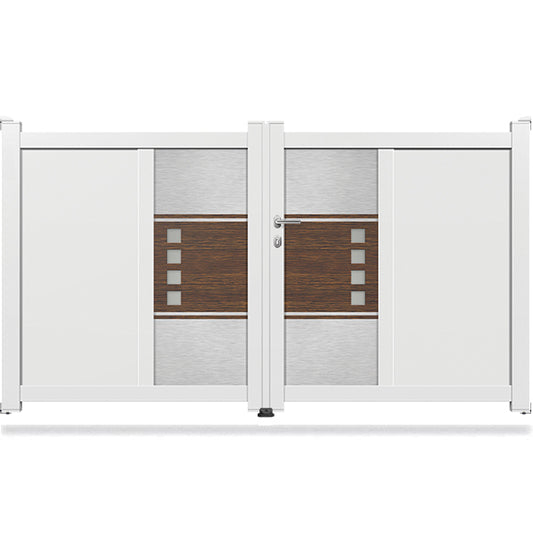 Portail aluminium battant design - Octave