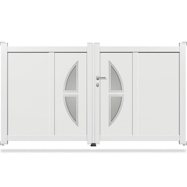 Portail aluminium battant design - Orion