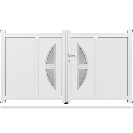 Portail aluminium battant design - Orion