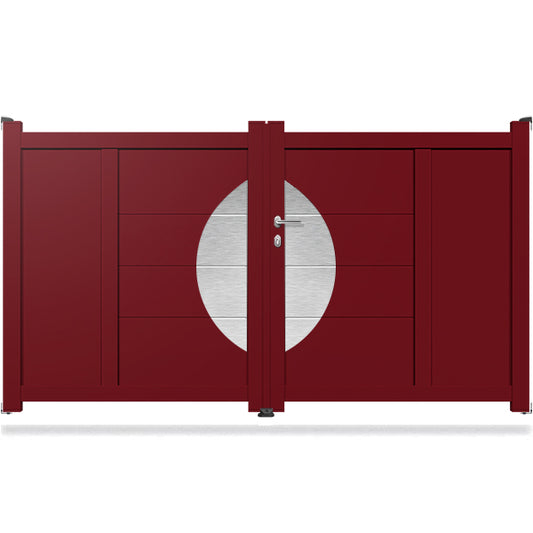 Portail aluminium battant design - Ovide
