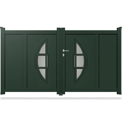 Portail aluminium battant design - Procas
