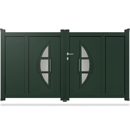 Portail aluminium battant design - Procas
