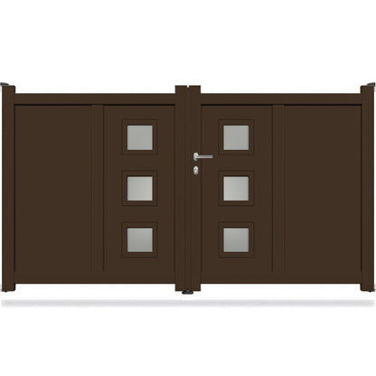 Portail aluminium battant design - Sophocle