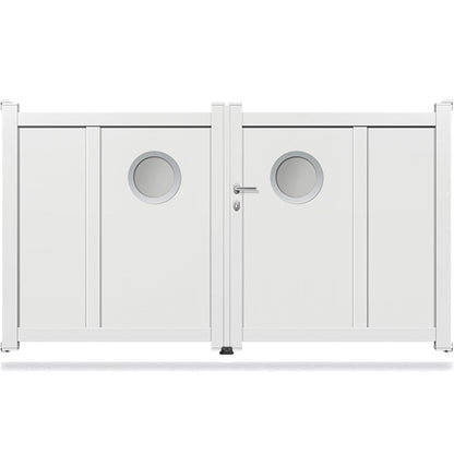 Portail aluminium battant design - Tullia