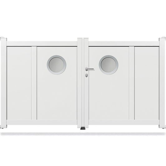 Portail aluminium battant design - Tullia