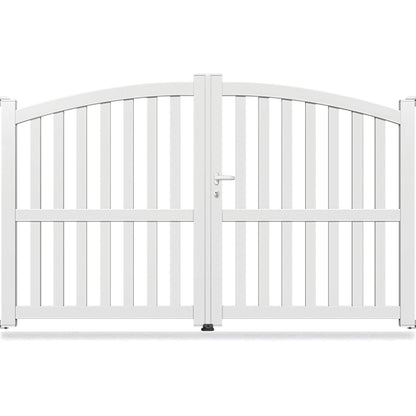 Portail aluminium bombé ajouré - Fanouris