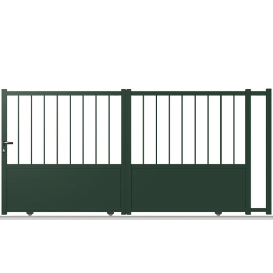 Portail aluminium coulissant - Eugénie