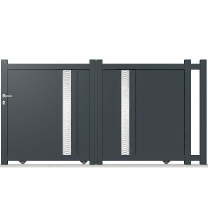 Portail aluminium coulissant - Eurydice