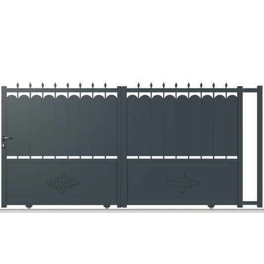 Portail aluminium coulissant - Hécube