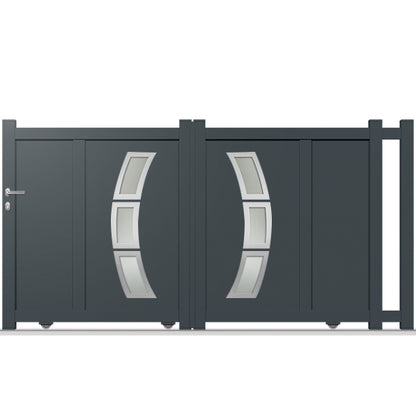 Portail aluminium coulissant - Lyrae