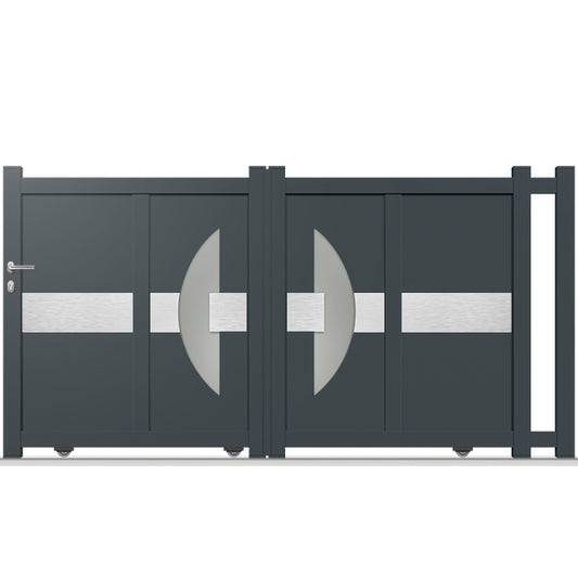 Portail aluminium coulissant - Theta