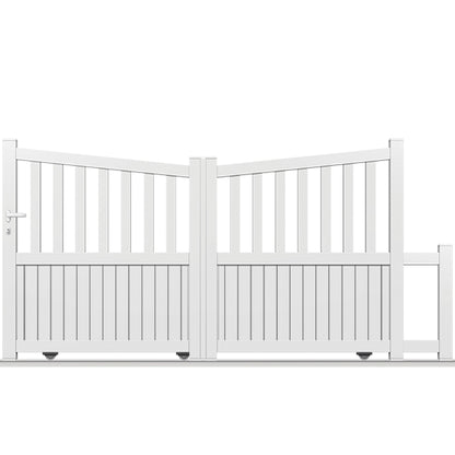 Portail aluminium coulissant biaisé - Libra
