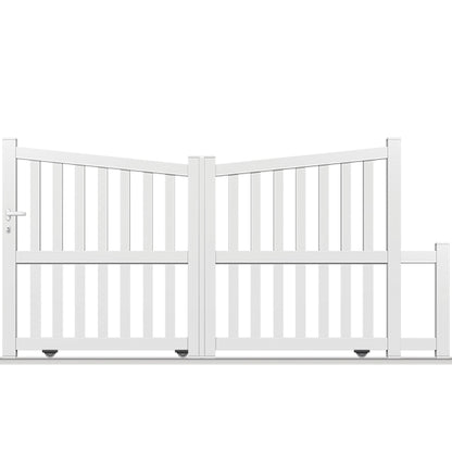 Portail aluminium coulissant biaisé - Makarios