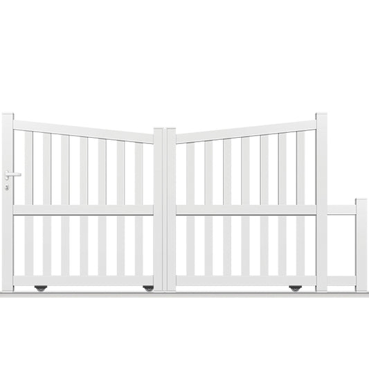Portail aluminium coulissant biaisé - Makarios