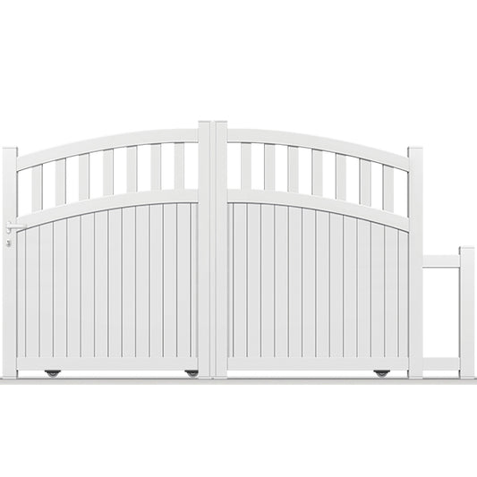 Portail aluminium coulissant semi-modern - Fornax