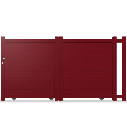 Portail aluminium coulissant semi-modern - Tigris