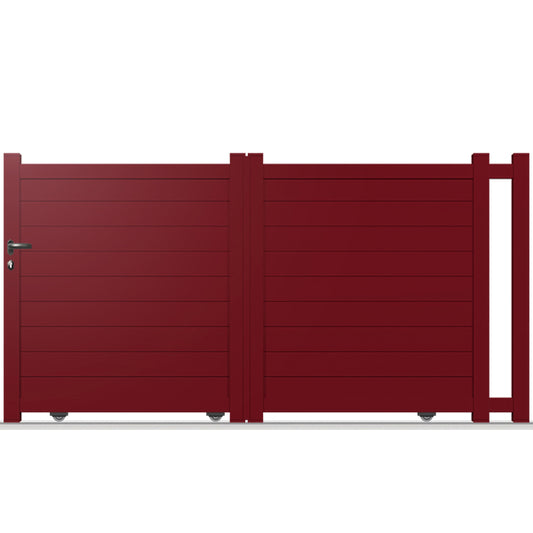 Portail aluminium coulissant semi-modern - Tigris
