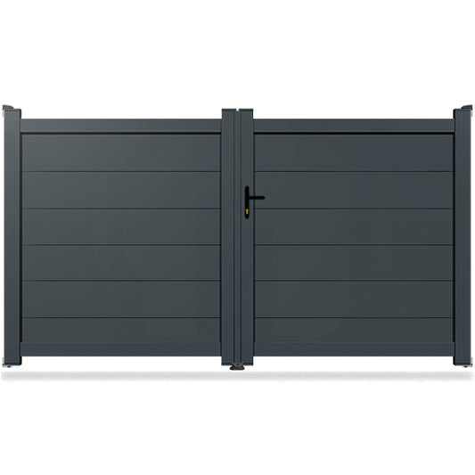 Portail aluminium droit - Chara