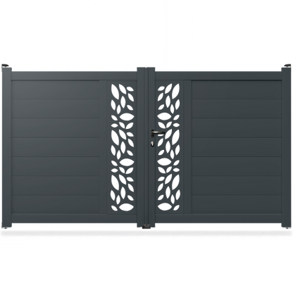 Portail aluminium droit - Diya