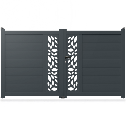 Portail aluminium droit - Diya