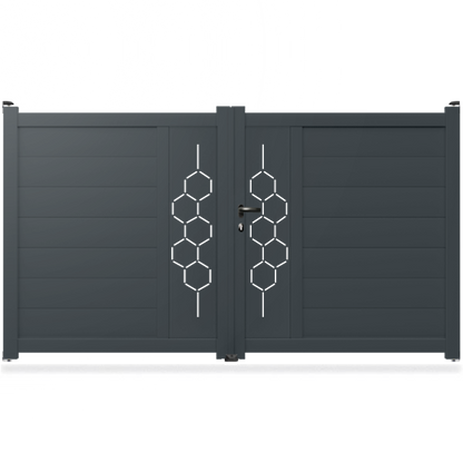 Portail aluminium droit - Dofida
