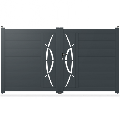 Portail aluminium droit - Epi