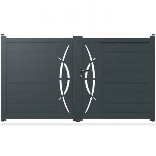 Portail aluminium droit - Epi
