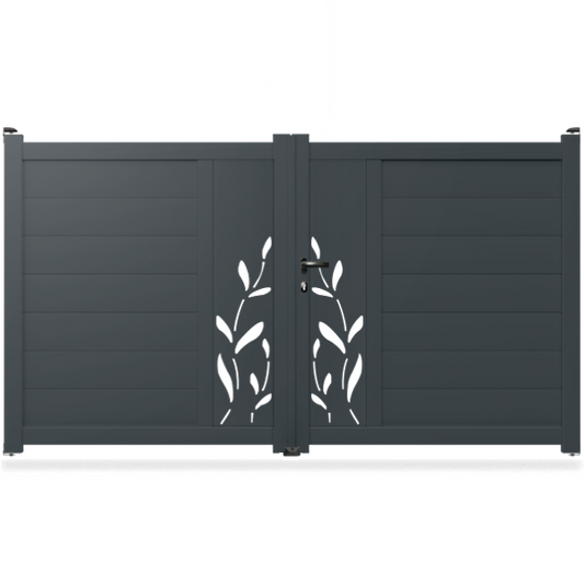 Portail aluminium droit - Giena