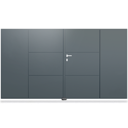 Portail aluminium droit - Hyacinthe