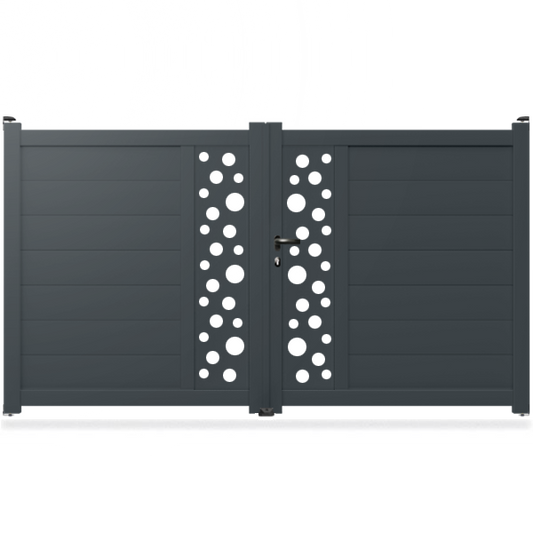 Portail aluminium droit - Hydor