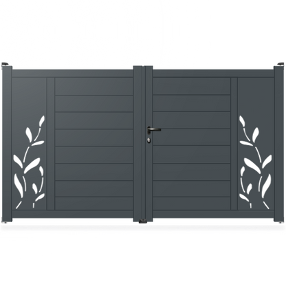 Portail aluminium droit - Isis