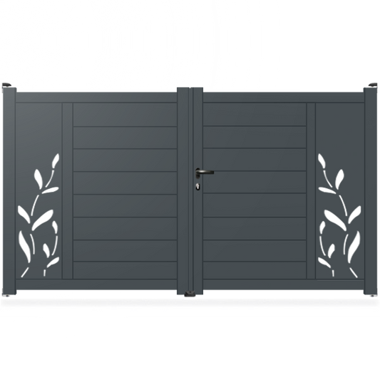 Portail aluminium droit - Isis