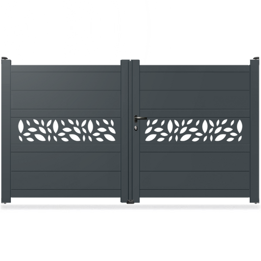 Portail aluminium droit - Kaffa