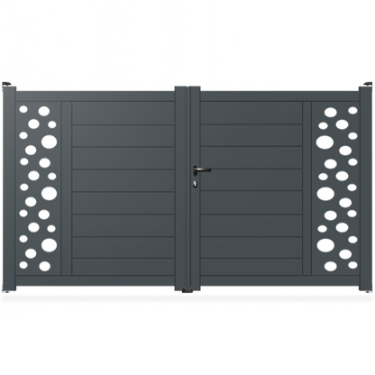 Portail aluminium droit - Kaus