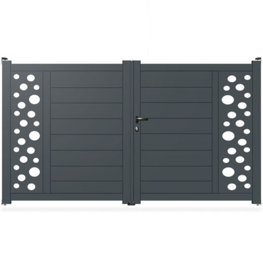 Portail aluminium droit - Kaus