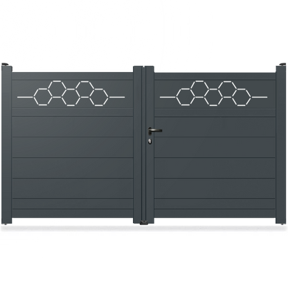 Portail aluminium droit - Kora