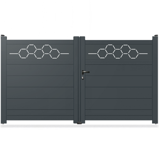 Portail aluminium droit - Kora