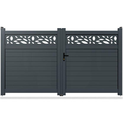 Portail aluminium droit - Kostas