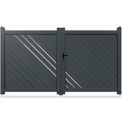 Portail aluminium droit - Kyros