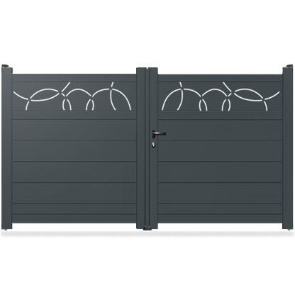 Portail aluminium droit - Mira