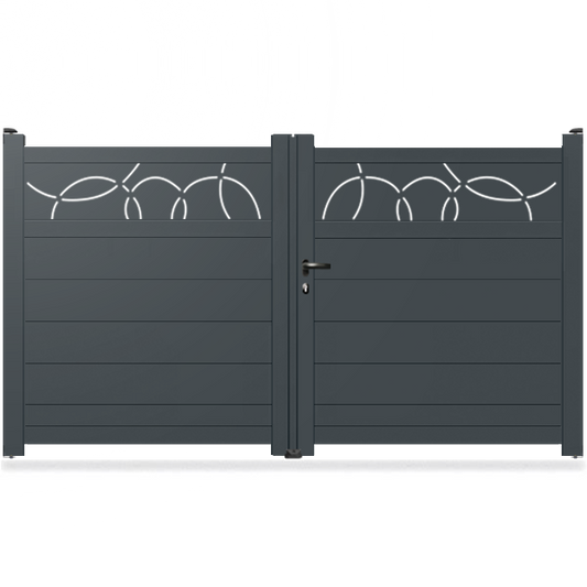Portail aluminium droit - Mira