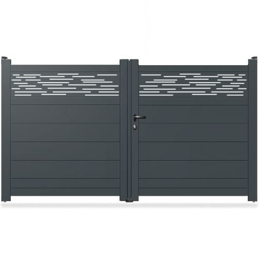 Portail aluminium droit - Nodus