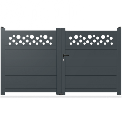Portail aluminium droit - Phad