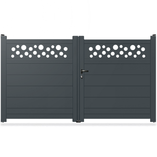 Portail aluminium droit - Phad
