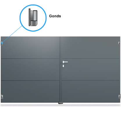 Portail aluminium droit - Eusèbe