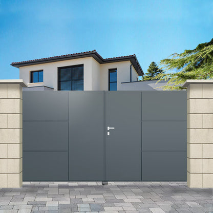 Portail aluminium droit - Hypérion
