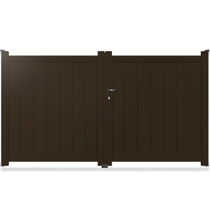 Portail aluminium droit plein - Syrma