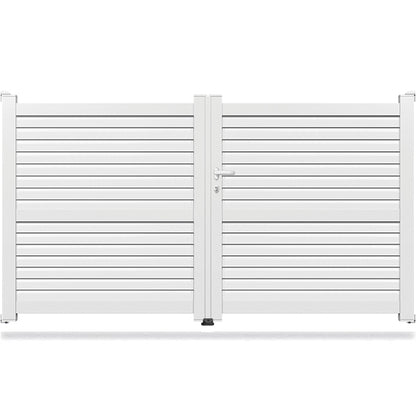 Portail aluminium droit plein - Tureis