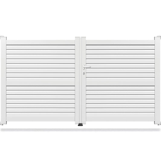 Portail aluminium droit plein - Tureis
