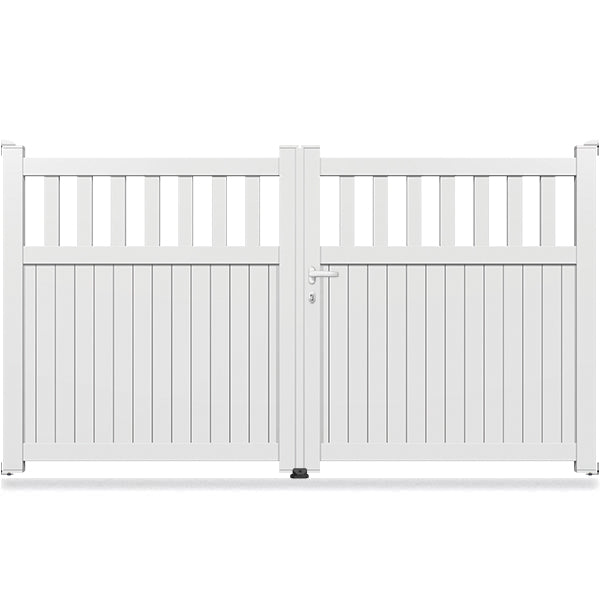 Portail aluminium droit semi-ajouré - Venator
